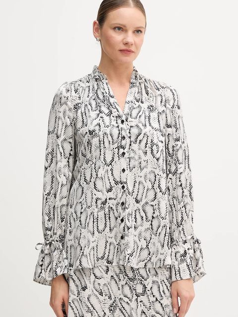 Marc Aurel koszula damska kolor czarny relaxed ze stójką 6339-1001-93494 - zdjęcie produktu nr 1