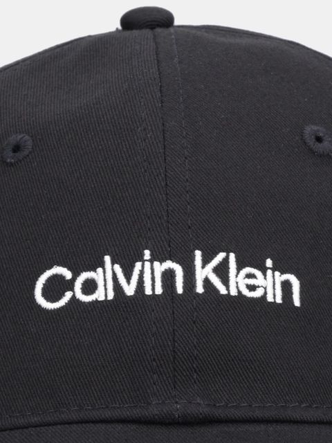 Calvin Klein czapka z daszkiem bawełniana kolor czarny LV04F5003G - zdjęcie produktu nr 2
