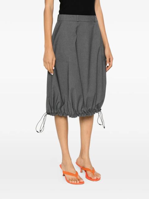 Coperni balloon-shape midi skirt - Grey