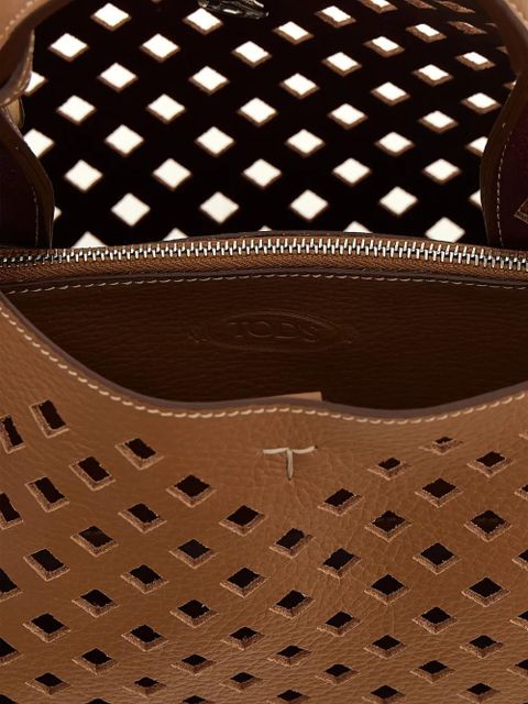 Tod's Apa Micro openwork handbag - Brown