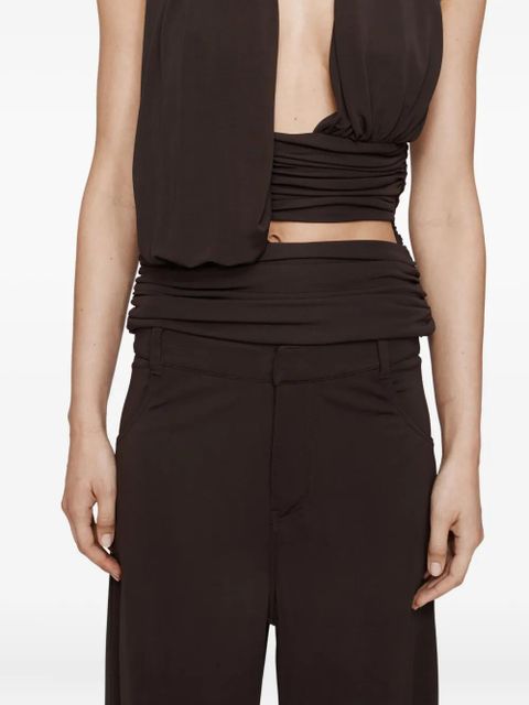 Christopher Esber jersey trousers - Brown