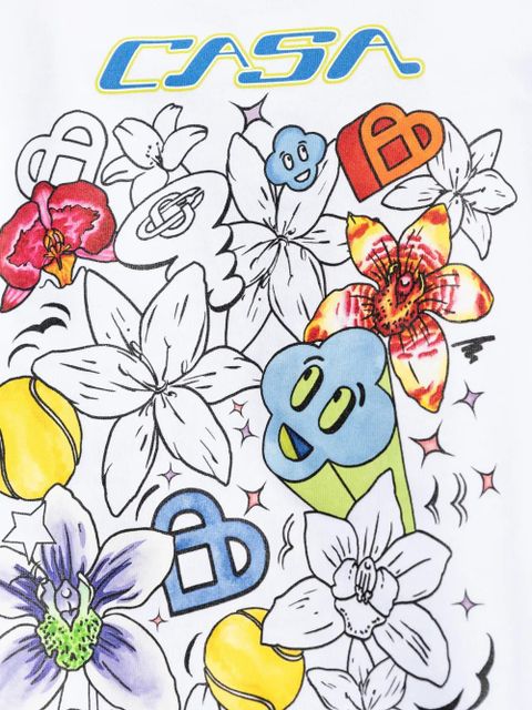 Casablanca graphic-print T-shirt - White