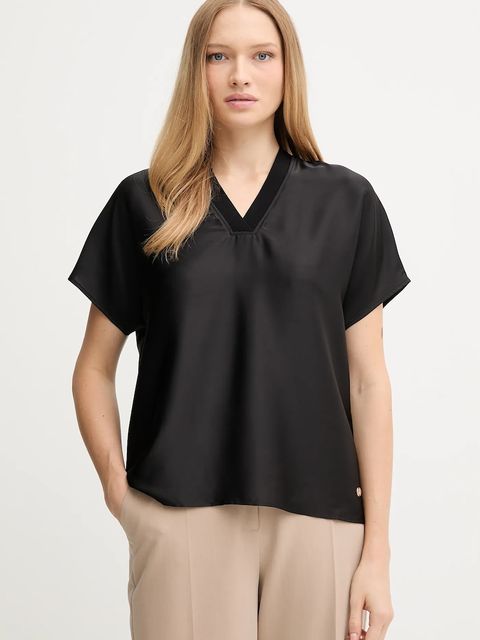 Joseph Ribkoff bluzka damska kolor czarny gładka 253921 - zdjęcie produktu nr 1