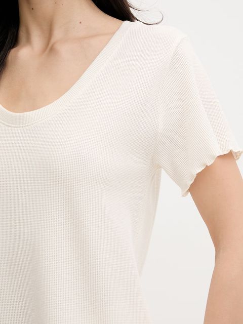 BOSS t-shirt piżamowy Cosy Waffle