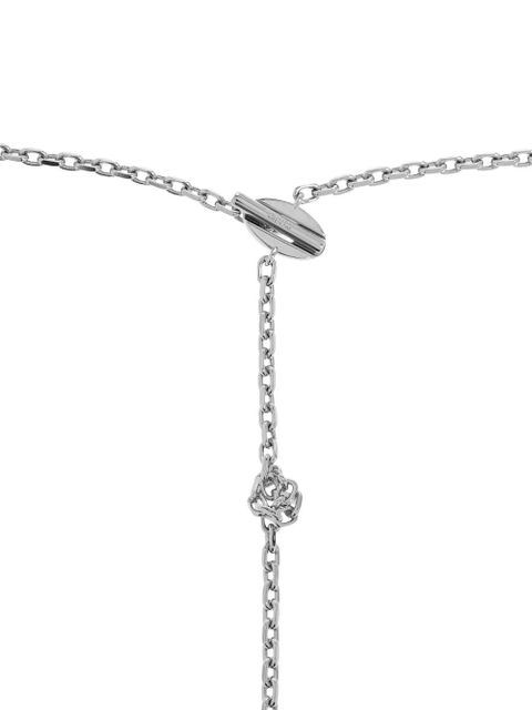 Jil Sander knot-details chain necklace - Silver