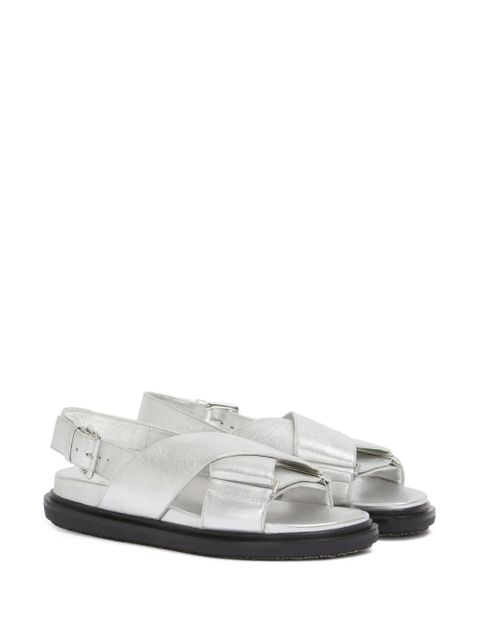 Marni leather sandals - Grey - zdjęcie produktu nr 2