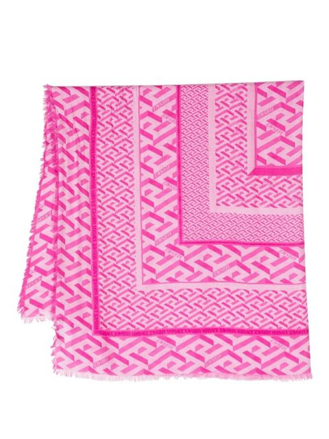 Versace all-over monogram-print scarf - Pink - zdjęcie produktu nr 1