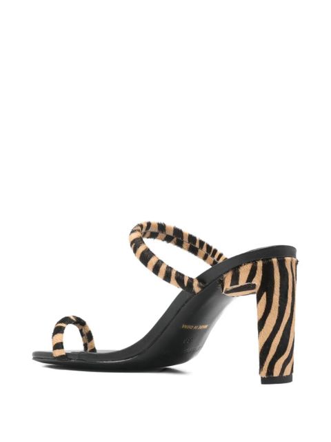 Simon Miller zebra-pattern sandals - Black