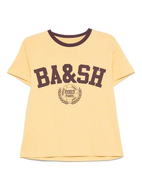 Ba&Sh Ioni logo-print cotton T-shirt - Yellow - zdjęcie produktu nr 1