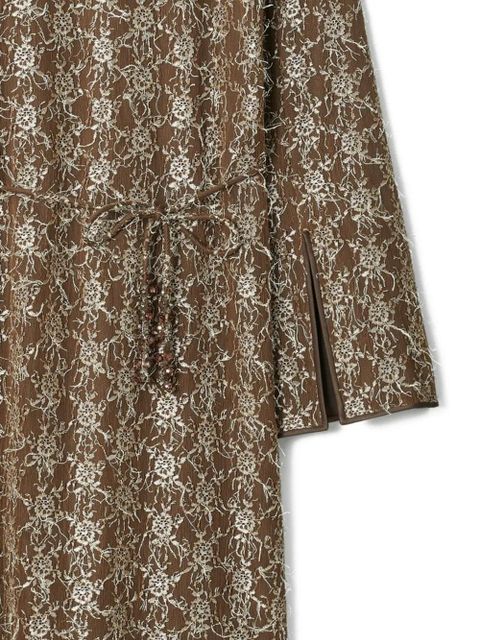 Tory Burch belted lace dress - Brown - zdjęcie produktu nr 2