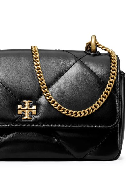 Tory Burch mini Kira diamond-quilted flap bag - Black - zdjęcie produktu nr 2