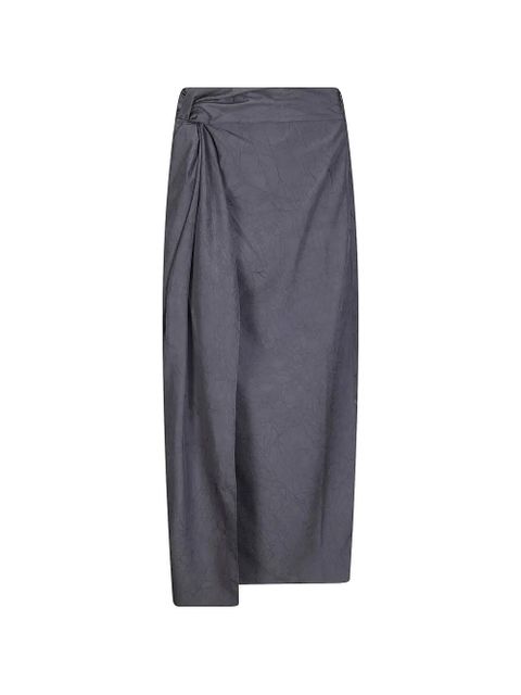 Róhe crinkled-texture midi skirt - Grey - zdjęcie produktu nr 1