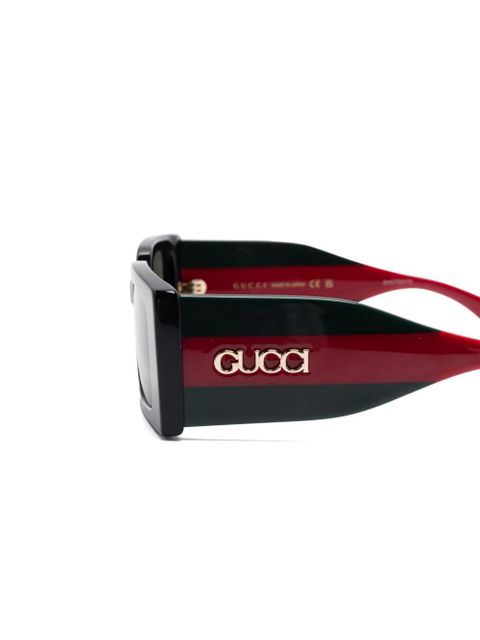 Gucci Eyewear square-frame sunglasses - Black - zdjęcie produktu nr 2