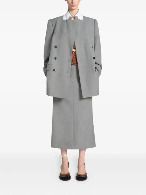 DRIES VAN NOTEN double-breasted blazer - Grey - zdjęcie produktu nr 2