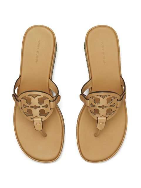 Tory Burch Miller 25mm leather slides - Neutrals