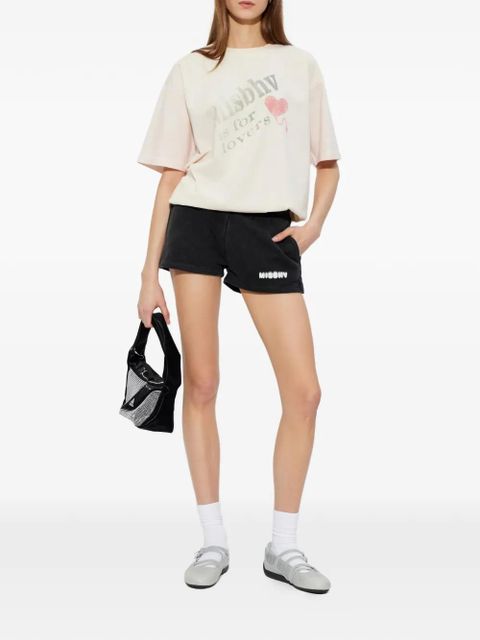 MISBHV logo-detail cotton mini shorts - Black - zdjęcie produktu nr 2