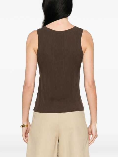 Weekend Max Mara ribbed top - Brown