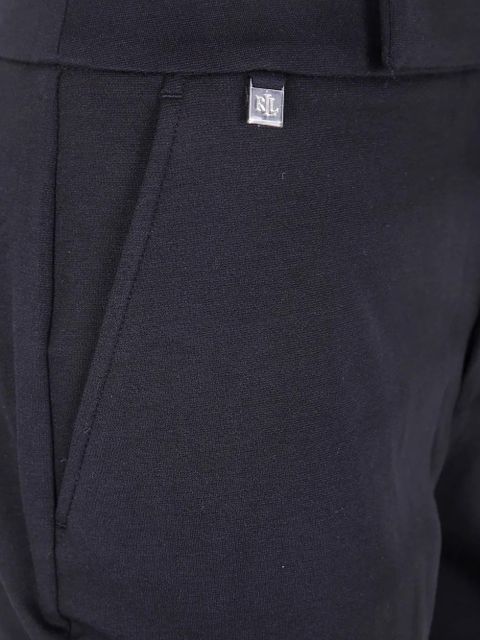 Lauren Ralph Lauren logo-plaque trousers - Black