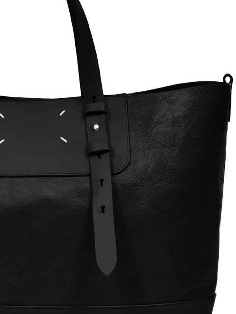 Maison Margiela black leather tote bag - zdjęcie produktu nr 2