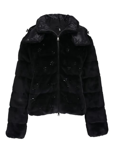 Moncler Andronne hooded embellished jacket - Black - zdjęcie produktu nr 1