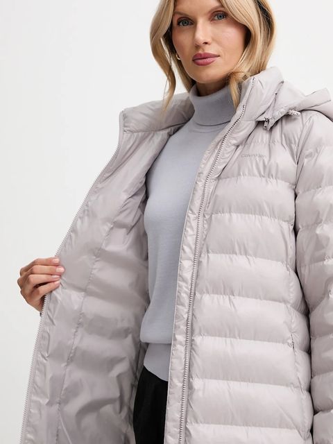 Calvin Klein kurtka kolor szary zimowa LV044D543G