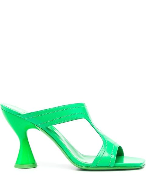 BY FAR 95mm leather sandals - Green - zdjęcie produktu nr 1