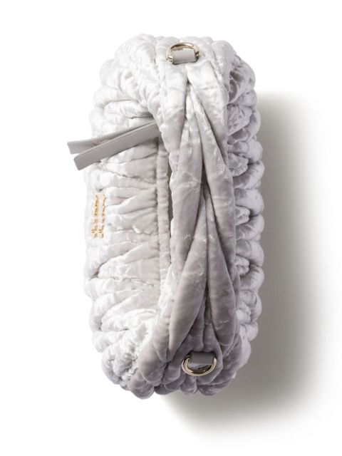 Miu Miu Wander velvet mini bag - Grey