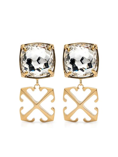 Off-White Arrows-motif drop earrings - Gold - zdjęcie produktu nr 1