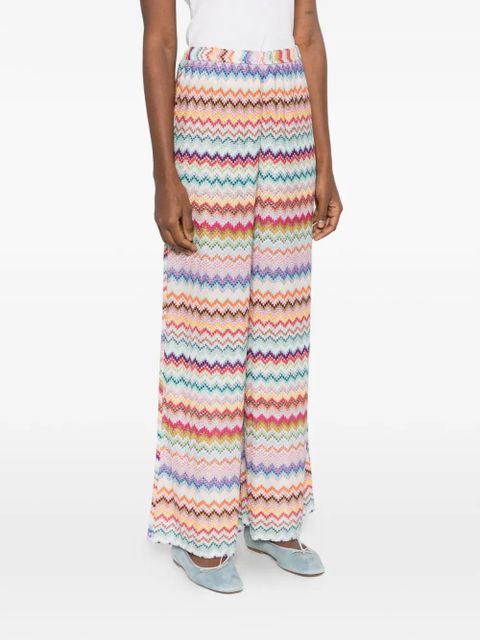 Missoni chevron trousers - White