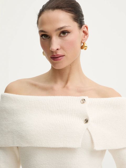 Morgan sukienka kolor beżowy mini dopasowana RMBOGO