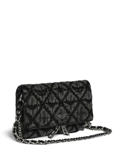 Zadig&Voltaire quilted wing-embellished chain-strap bag - Black