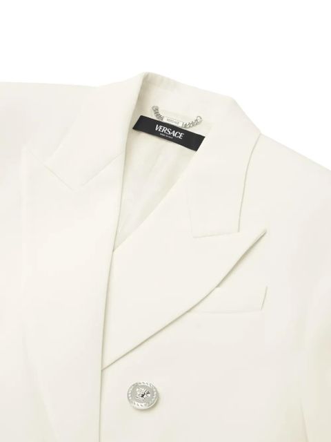 Versace double-breasted wool blazer - White - zdjęcie produktu nr 2