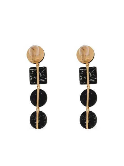 Cult Gaia geometric drop earrings - Black