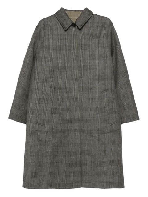 The Row wool-silk check coat - Black - zdjęcie produktu nr 1