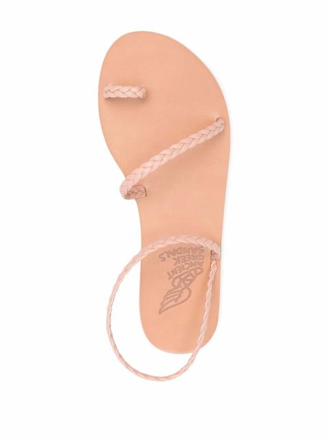 Ancient Greek Sandals Eleftheria braided leather sandals - Pink