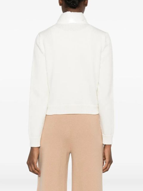 Moncler zip-fastening padded jacket - White