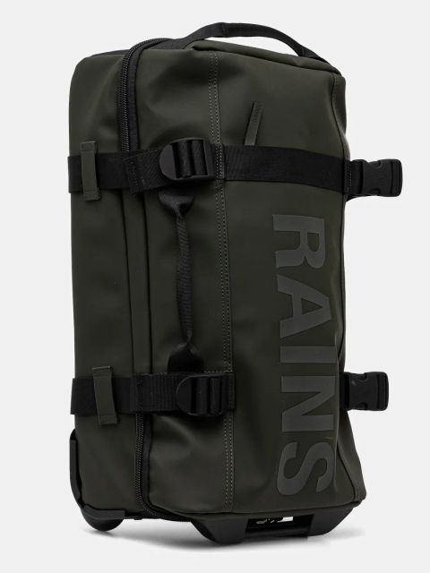 Rains walizka Texel Cabin Bag W3 52x32x20 cm kolor zielony 13460