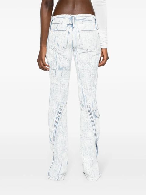 Acne Studios low-rise tapered-leg jeans - Blue