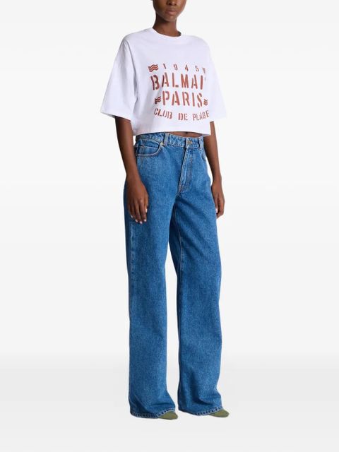 Balmain printed T-shirt - White