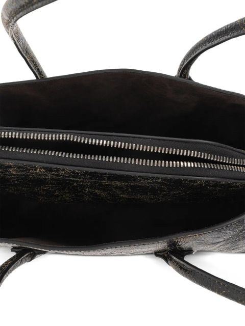 The Attico small La Passeggiata top-handle zip tote bag - Black