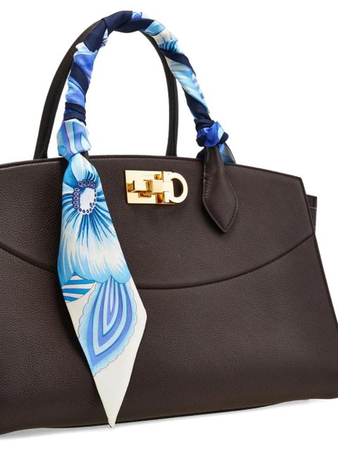 Ferragamo Brezza-print silk scarf - Blue - zdjęcie produktu nr 2