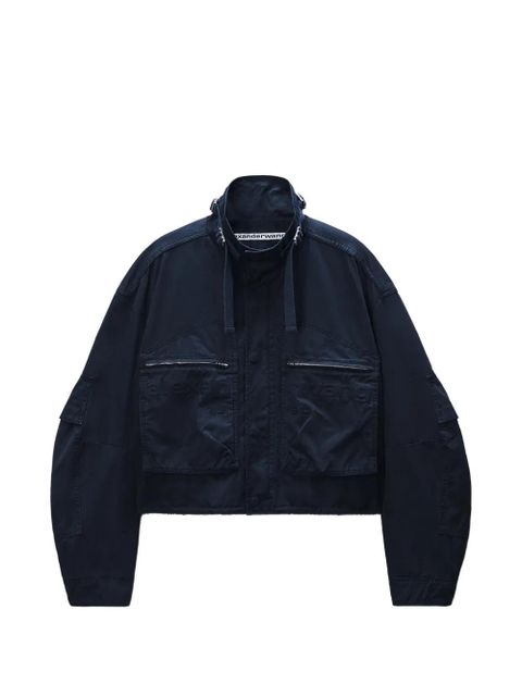 Alexander Wang cargo cropped cotton jacket - Blue - zdjęcie produktu nr 1
