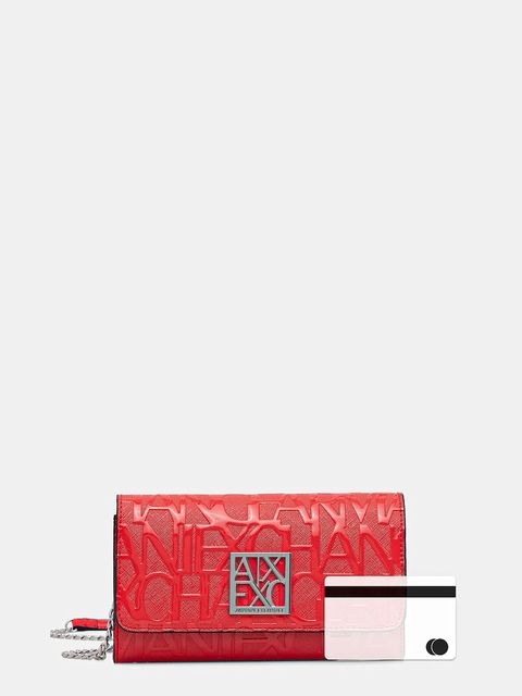 Armani Exchange portfel damski kolor różowy 948481 CC794