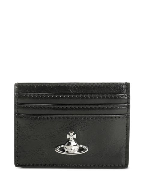 Vivienne Westwood Orb-plaque card holder - Black - zdjęcie produktu nr 1