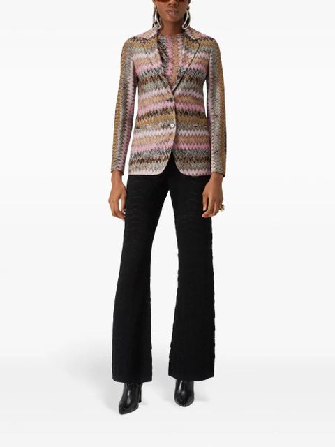 Missoni chevron-knit blazer - Pink - zdjęcie produktu nr 2