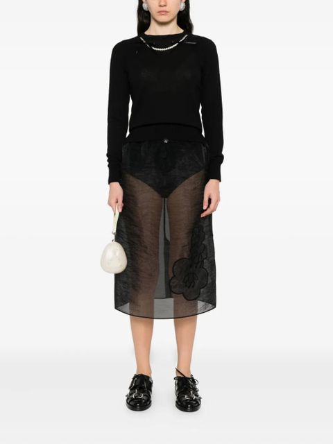 Simone Rocha pearl-embellished sweater - Black - zdjęcie produktu nr 2