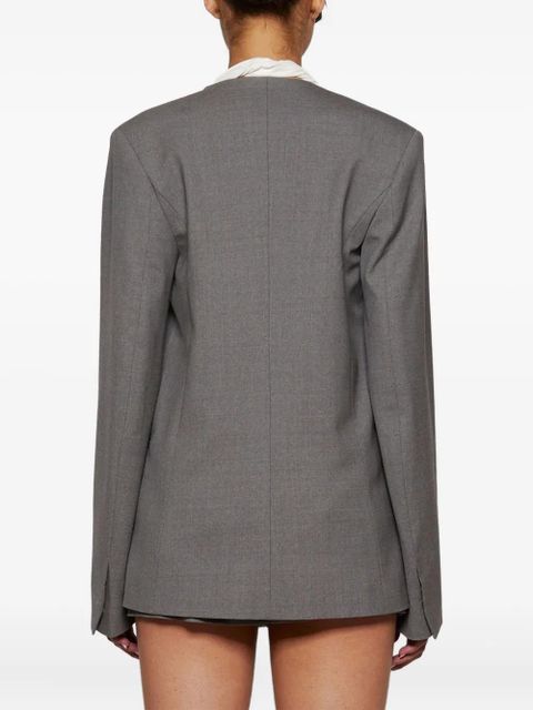 LouLou de Saison asymmetric-lapel blazer - Grey