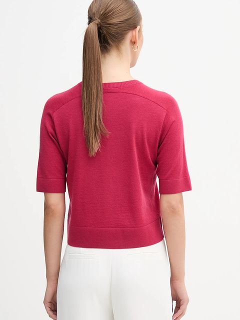 United Colors of Benetton sweter wełniany damskie kolor różowy lekki 11AHD10E6