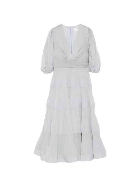 ZIMMERMANN tiered midi dress - Blue - zdjęcie produktu nr 1