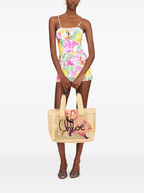 Chloé Summer Banana crochet appliqué tote bag - Neutrals - zdjęcie produktu nr 2